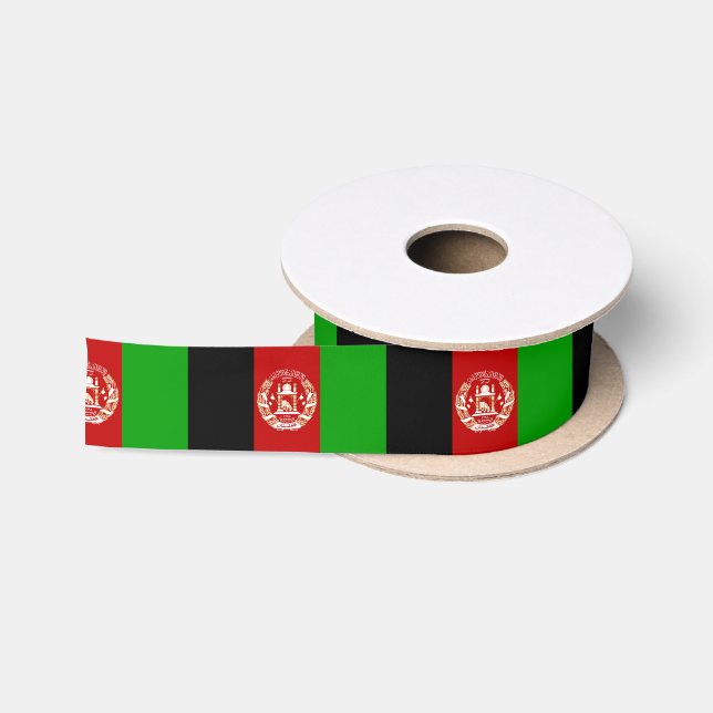 Schleife der afghanischen Flagge Satinband (Spule)