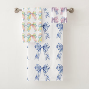 Schleifen-Baby-Shower-Badetuch Badhandtuch Set