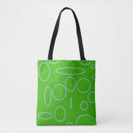 Schleifen für grüne geometrische Kreise Tasche