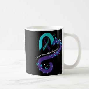 Schleifen-Herz-Schmetterling Selbstmordbewusstsein Kaffeetasse