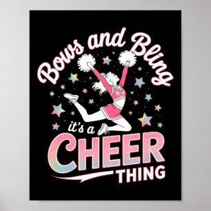 Schleifen und Glamour Es ist eine Cheer-Sache Chee Poster