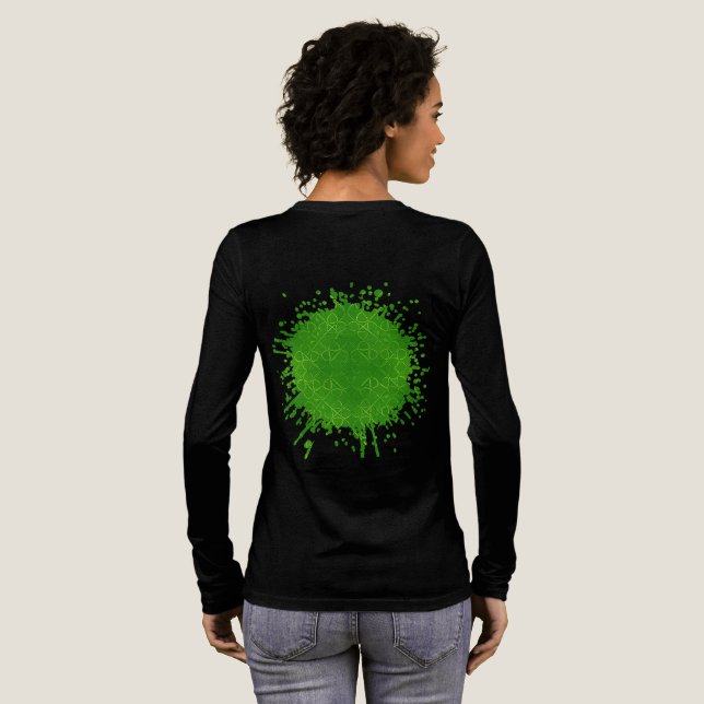 Schleifen von Limerick Tri-Blend Shirt (Voller Rückseite)