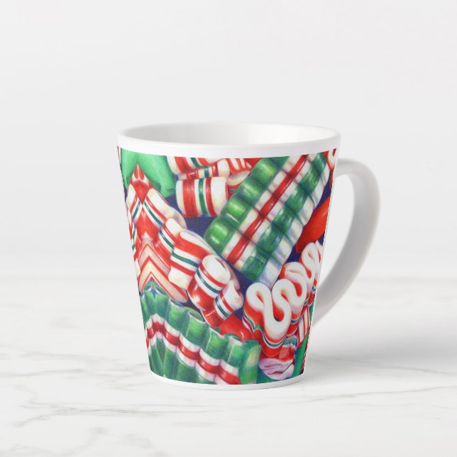 SCHLEIFEN-ZUCKER Latte Becher Milchtasse (Rechte Ecke)
