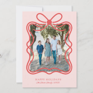 Schleifenband Weihnachten Moderne Familie Foto