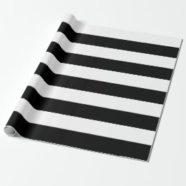 Schleifpapier aus schwarzem und weißem Streifen Geschenkpapier