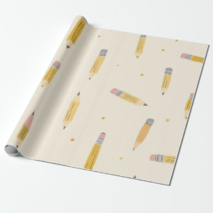 Schleifpapier (Bleistifmuster mit Bleistiften) Geschenkpapier