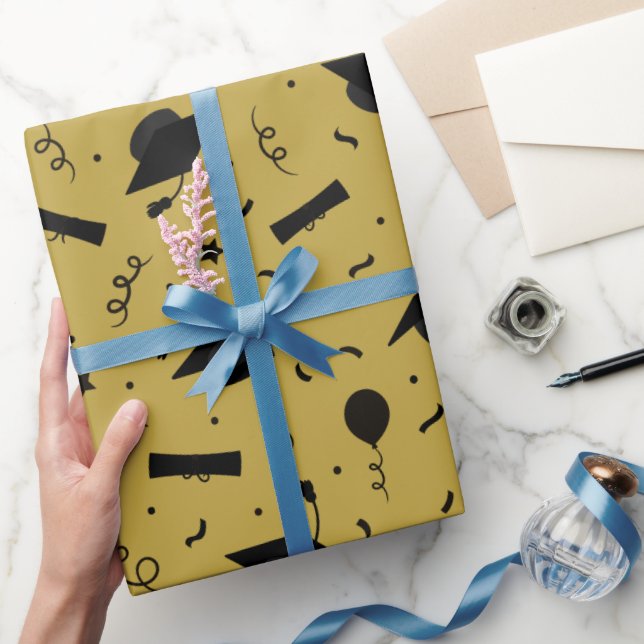 Schleifpapier für die schwarze Graduierung Geschenkpapier (Schenken)