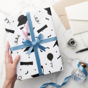Schleifpapier für die schwarze Graduierung Geschenkpapier