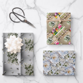 Schleifpapier Geschenkpapier Set