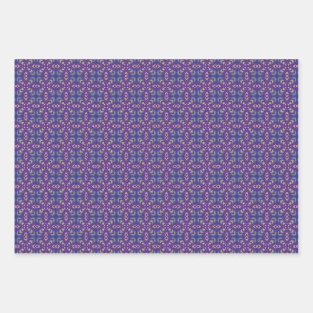 Schleifpapier mit modernem geometrischem Muster Geschenkpapier Set (Vorderseite)