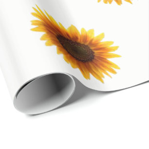 Schleifpapier Sonnenblume Geschenkpapier