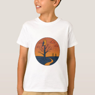 Schlemmerei bei Sonnenuntergang - Minimalistische T-Shirt