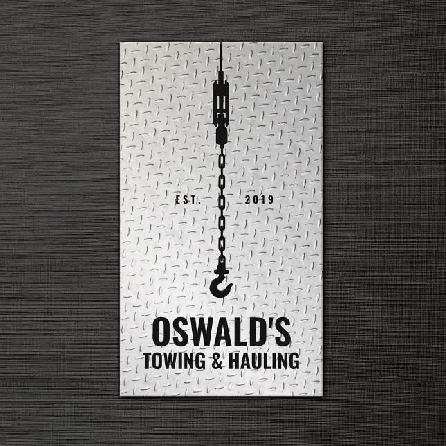 Schlepp- und Abschleppdienst Visitenkarte (Von Creator hochgeladen)