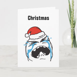 Schleppangel Christmas Le Me Memes schreiendes Feiertagskarte