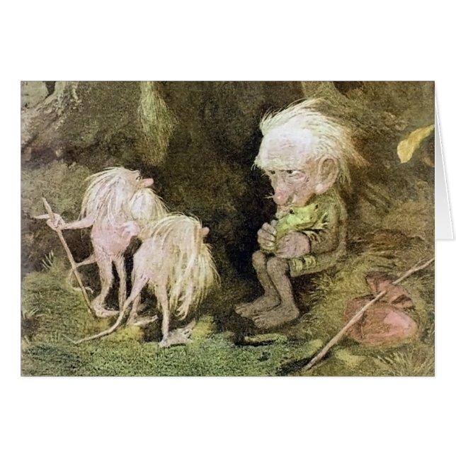 Schleppangel mit seinem Haustier-Frosch (Vorderseite (Horizontal))