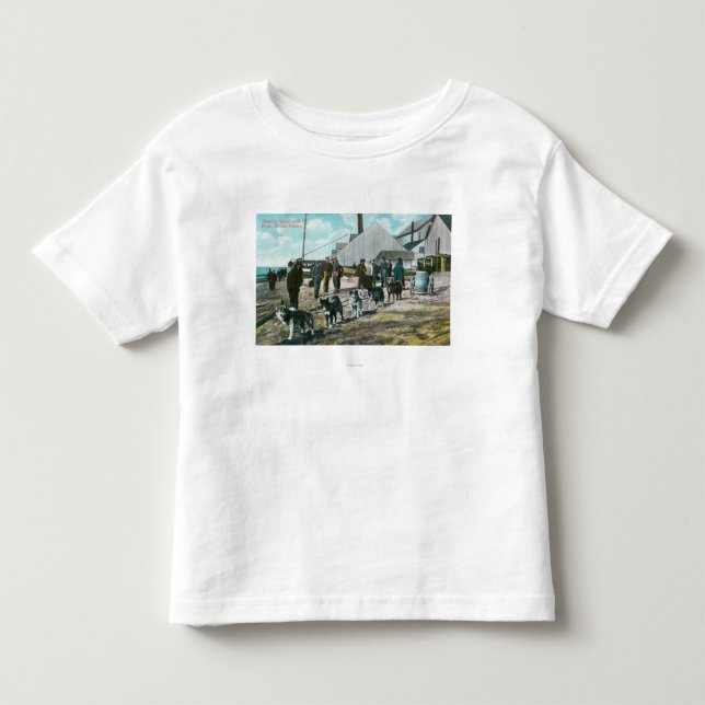Schleppen des Wassers mit DogsNome, AK Kleinkind T-shirt (Vorderseite)
