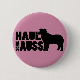 Schleppen Sie irgendein Auss - einen lustigen Button