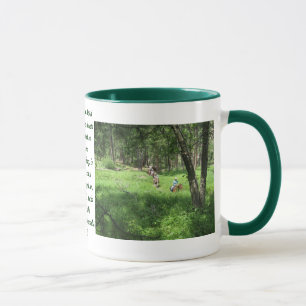 Schleppen Sie Reiter am schönen französischen Tasse