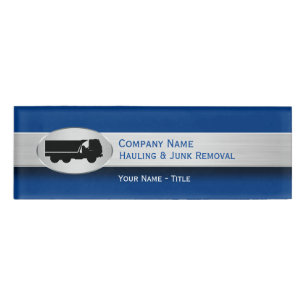 Schleppenund Kram-Abbau-Personal Namenschild
