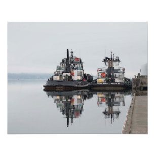 Schlepper 20X16 am Hafen von Olympia, WA Fotodruck