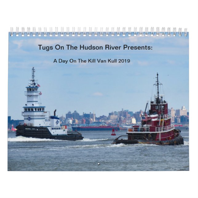 Schlepper auf dem Hudson 2019 KVK Kalender (Titelbild)
