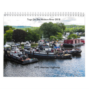 Schlepper auf der Marinelandstraße des Hudsons Kalender
