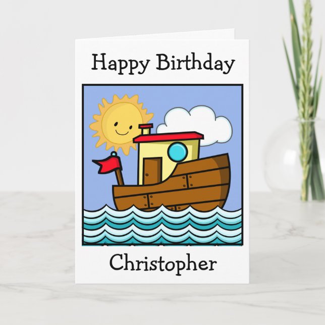 Schlepper-Geburtstag  Karte (Vorderseite)