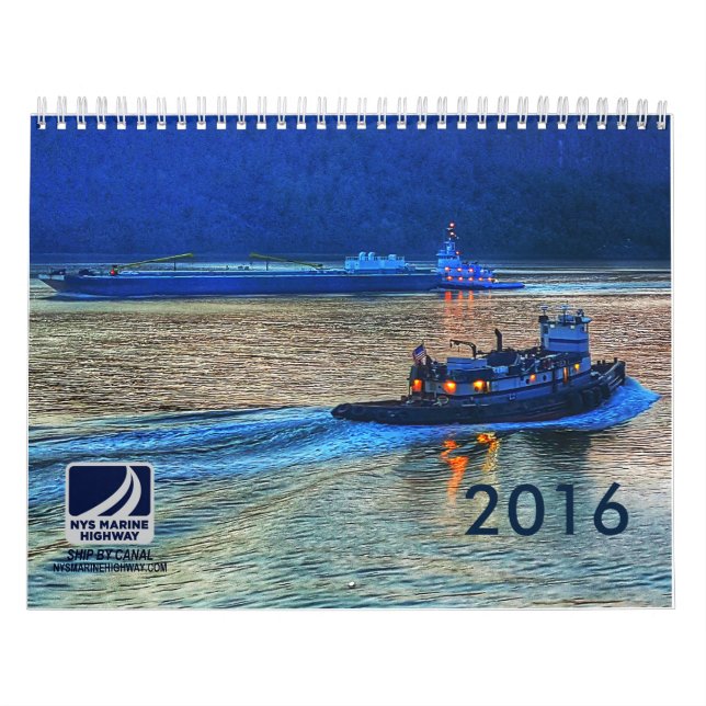 Schlepper und Lastkähne von NYS Marinelandstraße Kalender (Titelbild)
