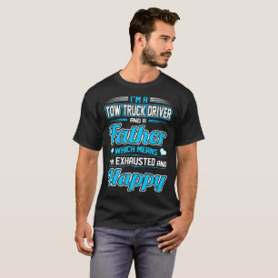 Schleppseil-LKW-Fahrer-Vater bin ich erschöpftes T-Shirt