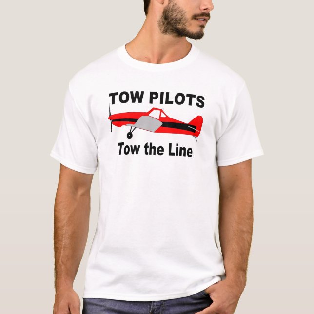 Schleppseil-Piloten schleppen die Linie T-Shirt (Vorderseite)