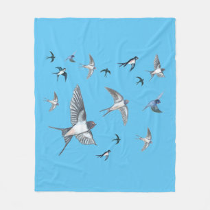 Schleppvögel Fleecedecke