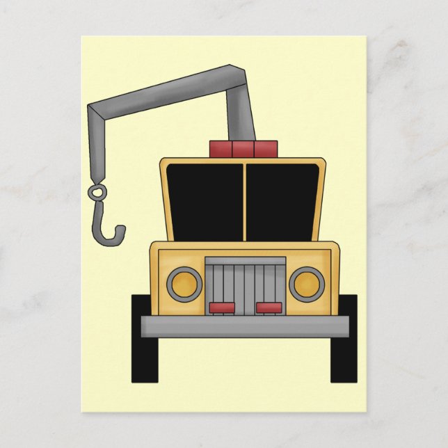 Schleppwagen Postkarte (Vorderseite)