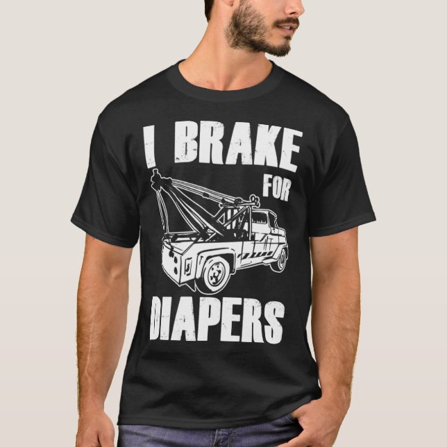 Schleppwagenfahrerbremse für Vater T-Shirt (Vorderseite)