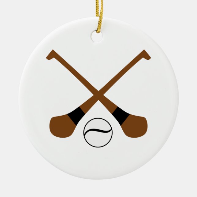 Schleudernschläger und -ball keramikornament (Vorne)