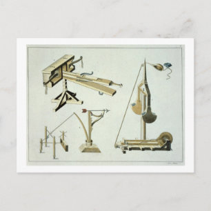 Schleuderwaffen, Platte von 'A History of the Deve Postkarte
