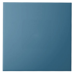 Schlicht Blue Color Tile Harbour Blue Fliese