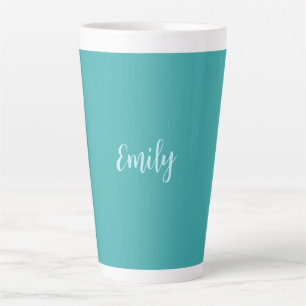 Schlicht Blue Green Modern Minimalistisch Milchtasse