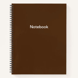Schlicht-Brown-Notebook Notizbuch