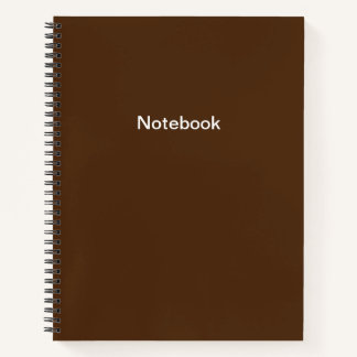 Schlicht-Brown-Notebook Notizbuch