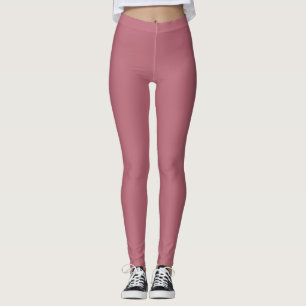 Schlicht Cinnamon Satin Solide Farbe Leggings