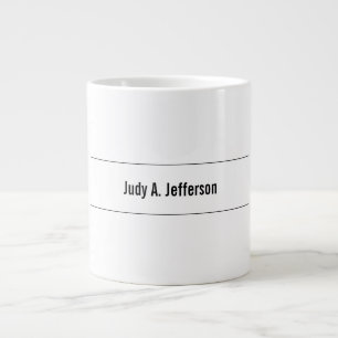 Schlicht Einfach klassisch Minimalistisch Jumbo-Tasse