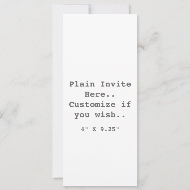 Schlicht einladen.. einladung (Vorderseite)