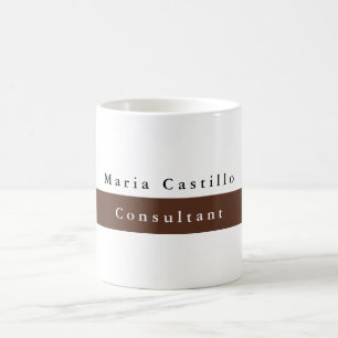 Schlicht Eleganbraun Minimalistisch Kaffeetasse