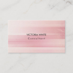 Schlicht Elegant Modernes Rosa Minimalistisch Visitenkarte