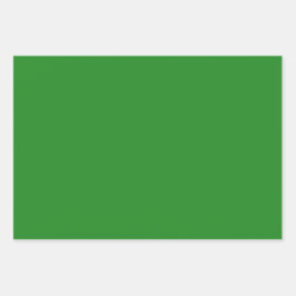 Schlicht Forest Dark Green Shades 3 Tones Geschenkpapier Set