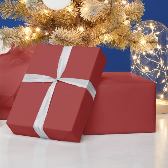 Schlicht gebrannte Farbe Geschenkpapier (Feiertage)