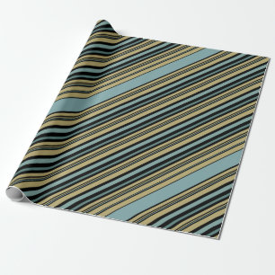 Schlicht gestrichene Olive Green, Black and Gray T Geschenkpapier