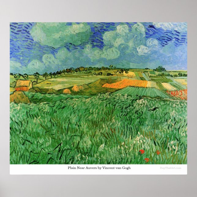 Schlicht in der Nähe von Auvers von Vincent van Go Poster (Vorne)