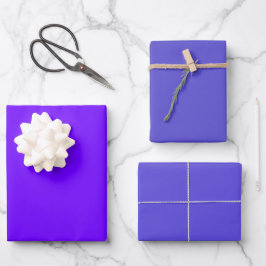 Schlicht Indigo Iris Garden Lila Schatten 3 Tones Geschenkpapier Set