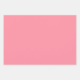 Schlicht Lachs Amaranth Pearl Pink Shades 3 Tones Geschenkpapier Set